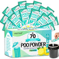 Crazythur Portable Toilet Gel, 70 Packets Camp Toilet Poo Gel, Lemon Scent, Eco For Outdoor Hiking And Camping