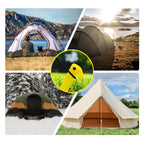 Gdlpzm 24Pcs Plastic Tent Pegs Durable Spike Hook Awning Camping Caravan Pegs Accessory