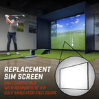 GoSports Golf Simulator Enclosure Replacement Sim Screen - Not Compatible with Other Brands - 10 x 8 ft