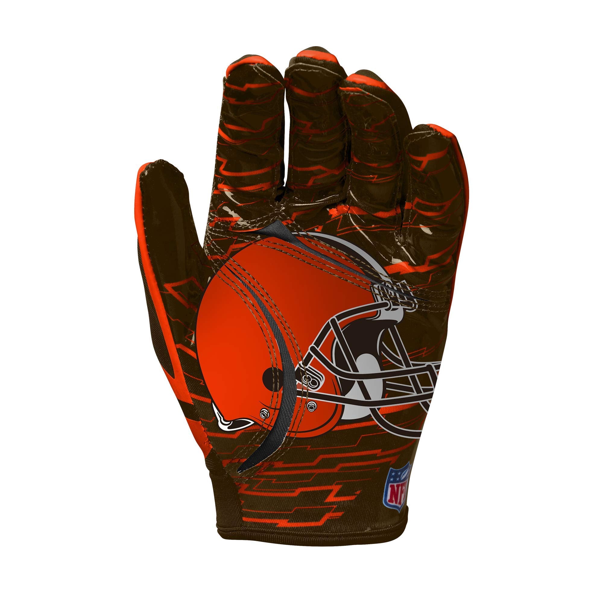 Wilson Nfl Stretch Fit Football Gloves - Youth, Cleveland Browns