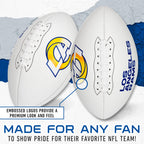 Franklin Sports Nfl Los Angeles Rams Autograph Football - Official Size White Panel Souvenir Football For Autographs + Signature
