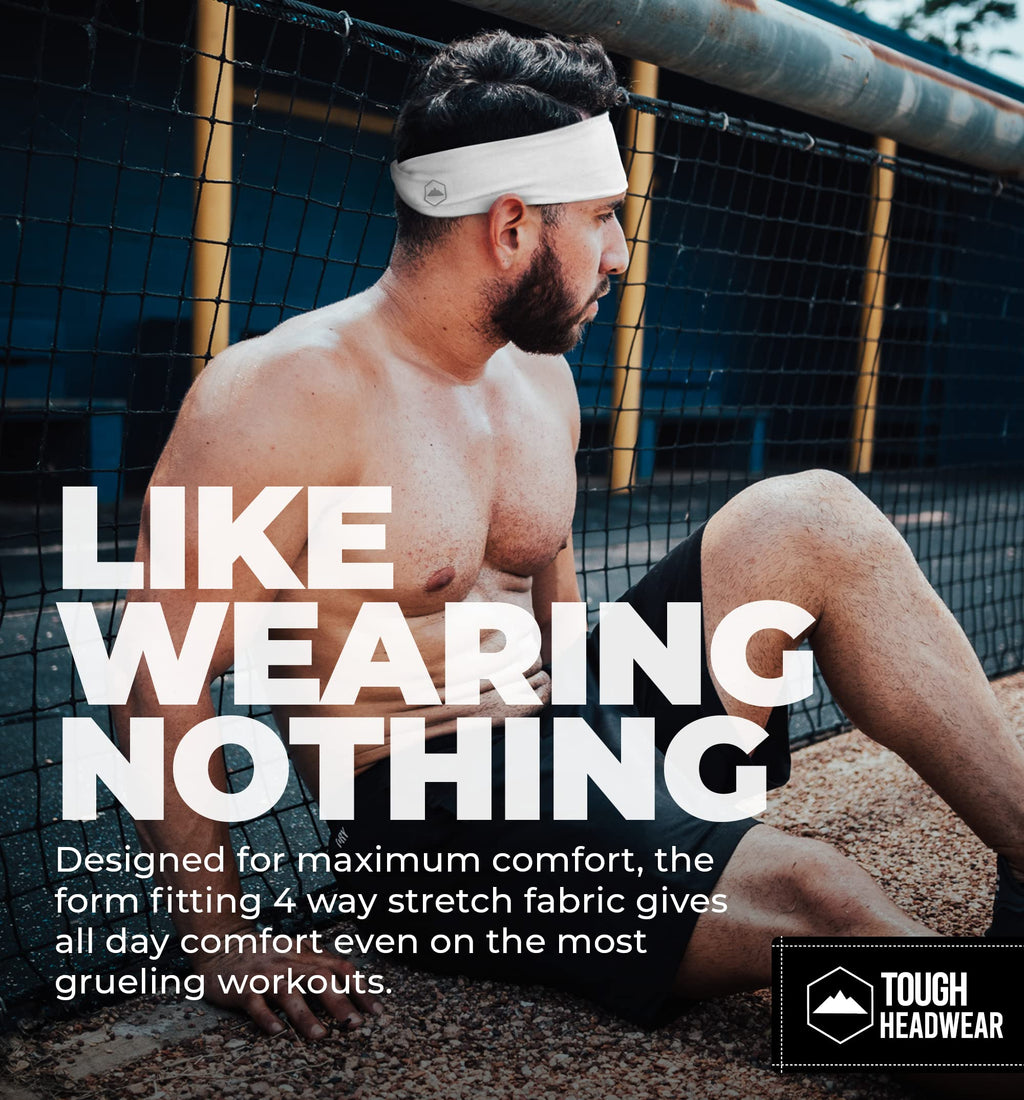 Mens Sweat Bands - Mens Headb&- Head Bands Working Out Men Sports Headb&Men Performance Headb&Men - Athletic Headbands Men Cycli
