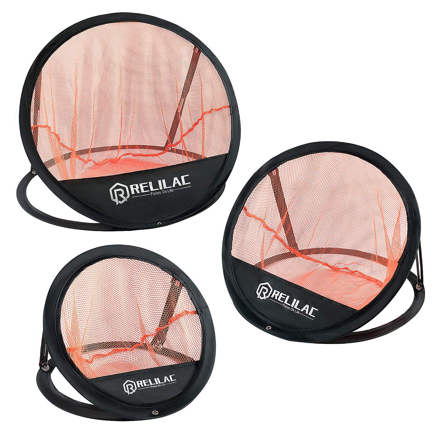Relilac Golf Chipping Net (3 Pcs)- Indoor/Outdoor Golfing Target Accessories For Backyard Accuracy And Swing Practice - Great Gi