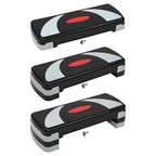 Balancefrom Adjustable Workout Aerobic Stepper Step Platform Trainer, Gray