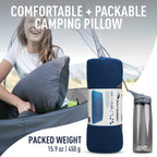 Sea To Summit Foamcore Camping And Travel Pillow, Deluxe (22 X 14.2), Navy Blue