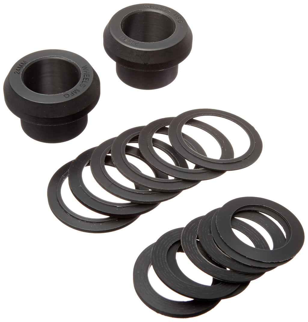 Wheels Manufacturing Bb30/Pf30 Universal Adapter For Shimano Cranks, Black, 24Mm