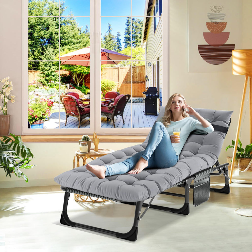 Aboron Foldable Camping Cots For Adults, Double Layer 1200D 500Lb Loading Cot For Sleeping, Heavy Duty Guest Bed With Mattress C