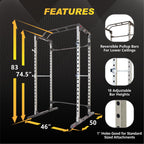 Fitness Reality Squat Rack Power Cage With | Optional Lat Pulldown & Leg Holdown Attachment | Squat And Bench Rack Combos| Super