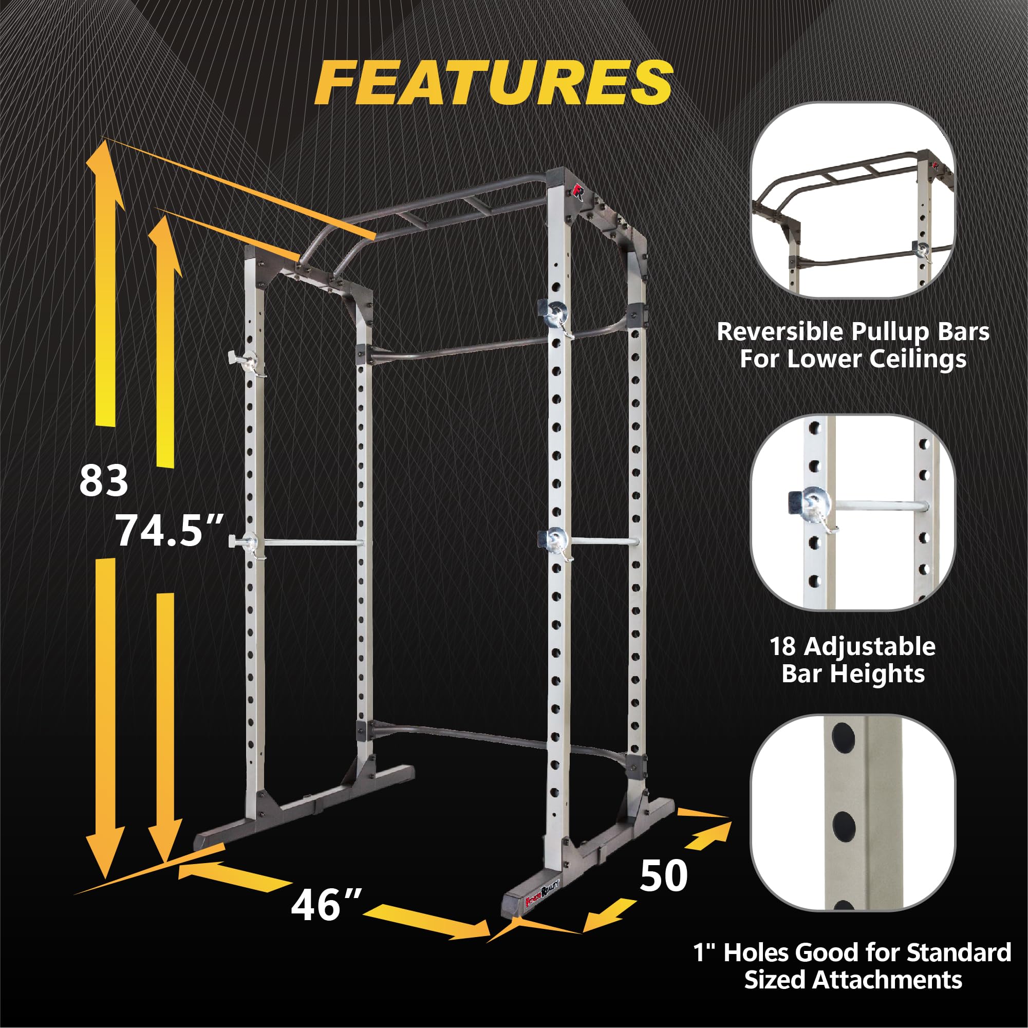 Fitness Reality Squat Rack Power Cage With | Optional Lat Pulldown & Leg Holdown Attachment | Squat And Bench Rack Combos| Super