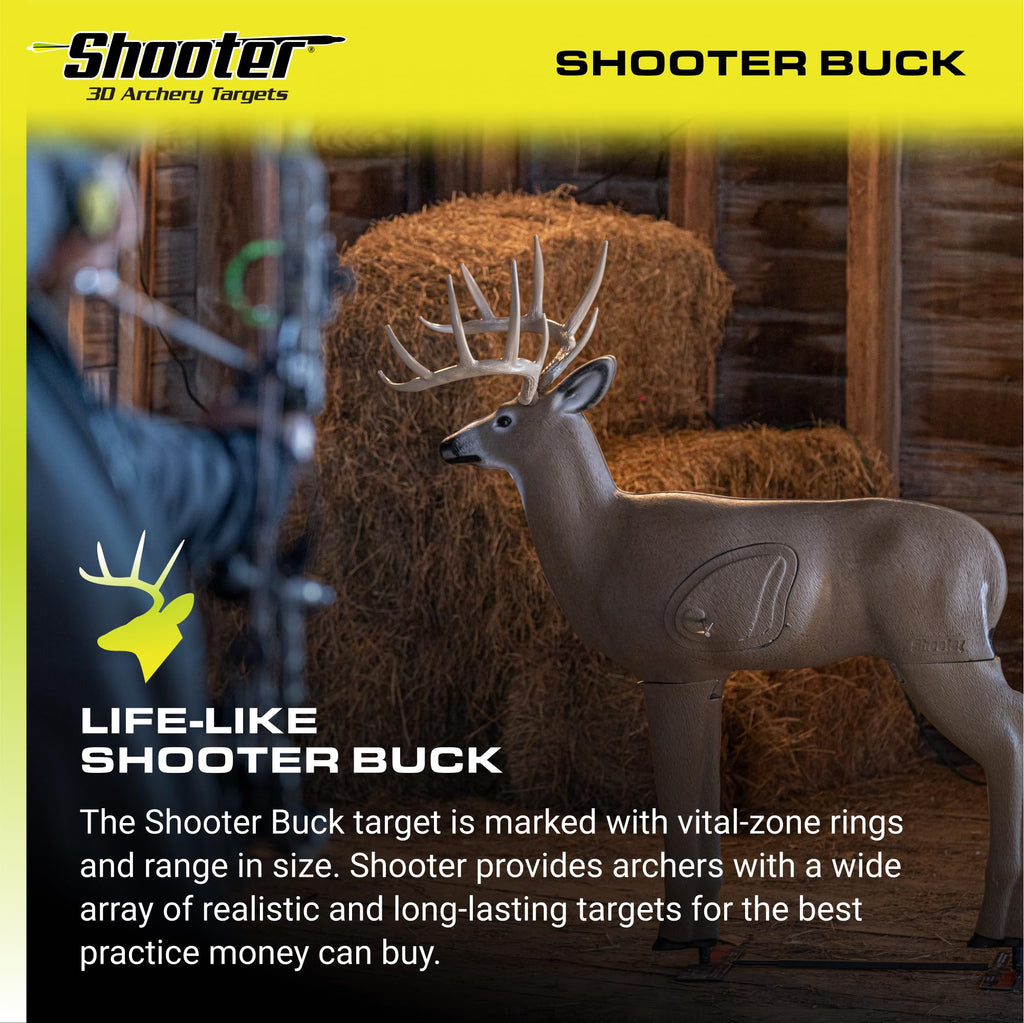 SHOOTER Buck 3D Deer Archery Target with Replaceable Core, Brown