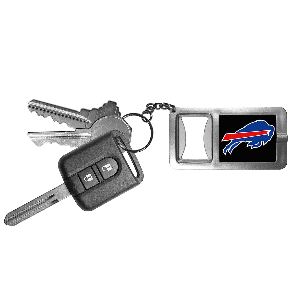 NFL Siskiyou Sports Fan Shop Buffalo Bills Flashlight Key Chain with Bottle Opener One Size Black
