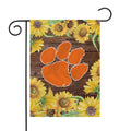 Rico Industries NCAA Clemson Tigers Sunflower Spring 13 x 18 Double Sided Garden Flag