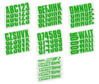 Stiffie Uniline Green 3'' Boat & Pwc Registration Decals  Numbers Letters Stickers