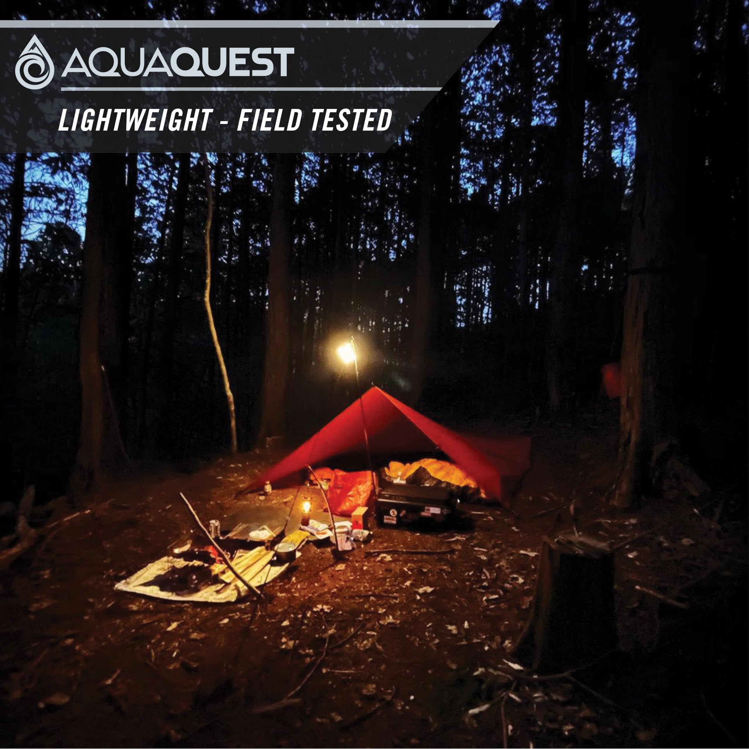 Aquaquest Survivor High Visibility Tarp - Portable Safety Shelter Or Emergency Rain Fly - Disaster Preparedness Must Haves For H