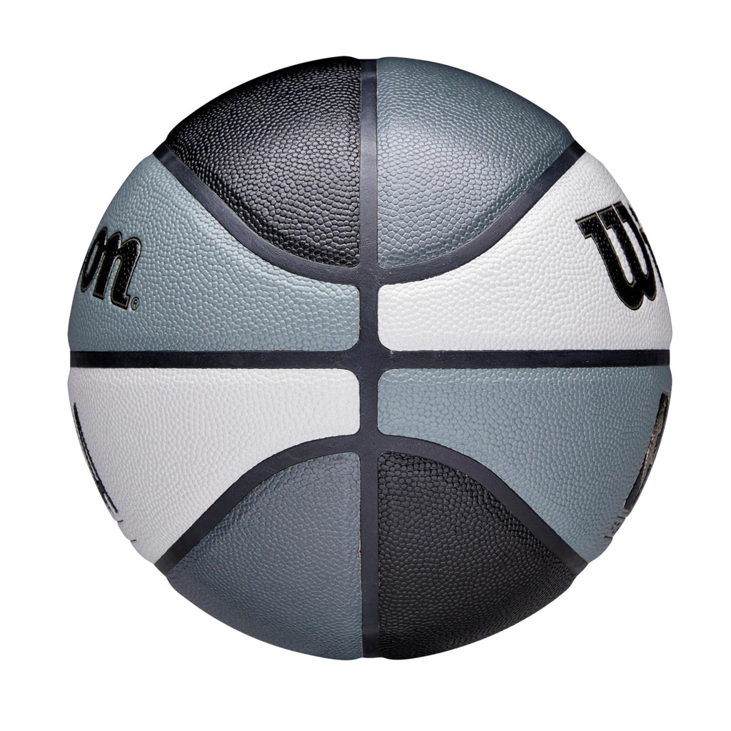 Wilson NBA Forge Wow Indoor/Outdoor Basketball - Black/Grey, Size 7-29.5