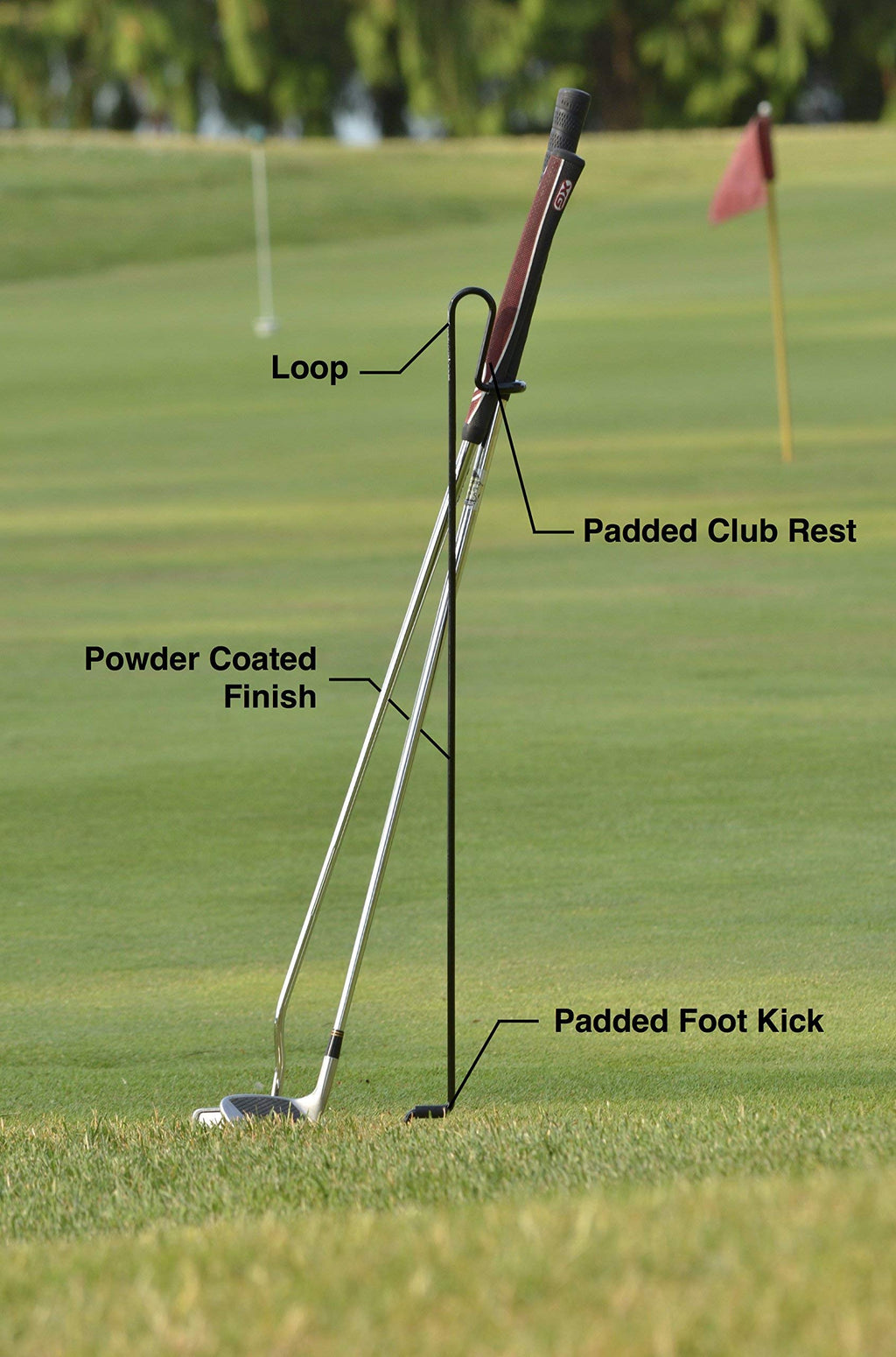 Stepkick Caddy By Bronwcyk - The World'S Premier Golf Club Stand. Watch Video. (Black)