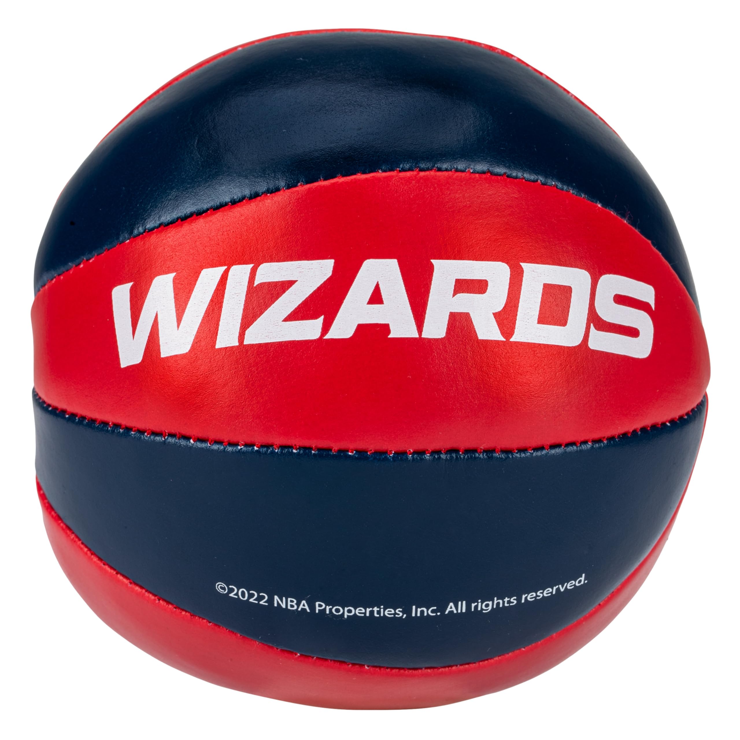 Franklin Sports Nba Washington Wizards Toy Basketballs - 2 Pack Of Kids Soft Mini Basketballs For Over The Door + Indoor Hoops -