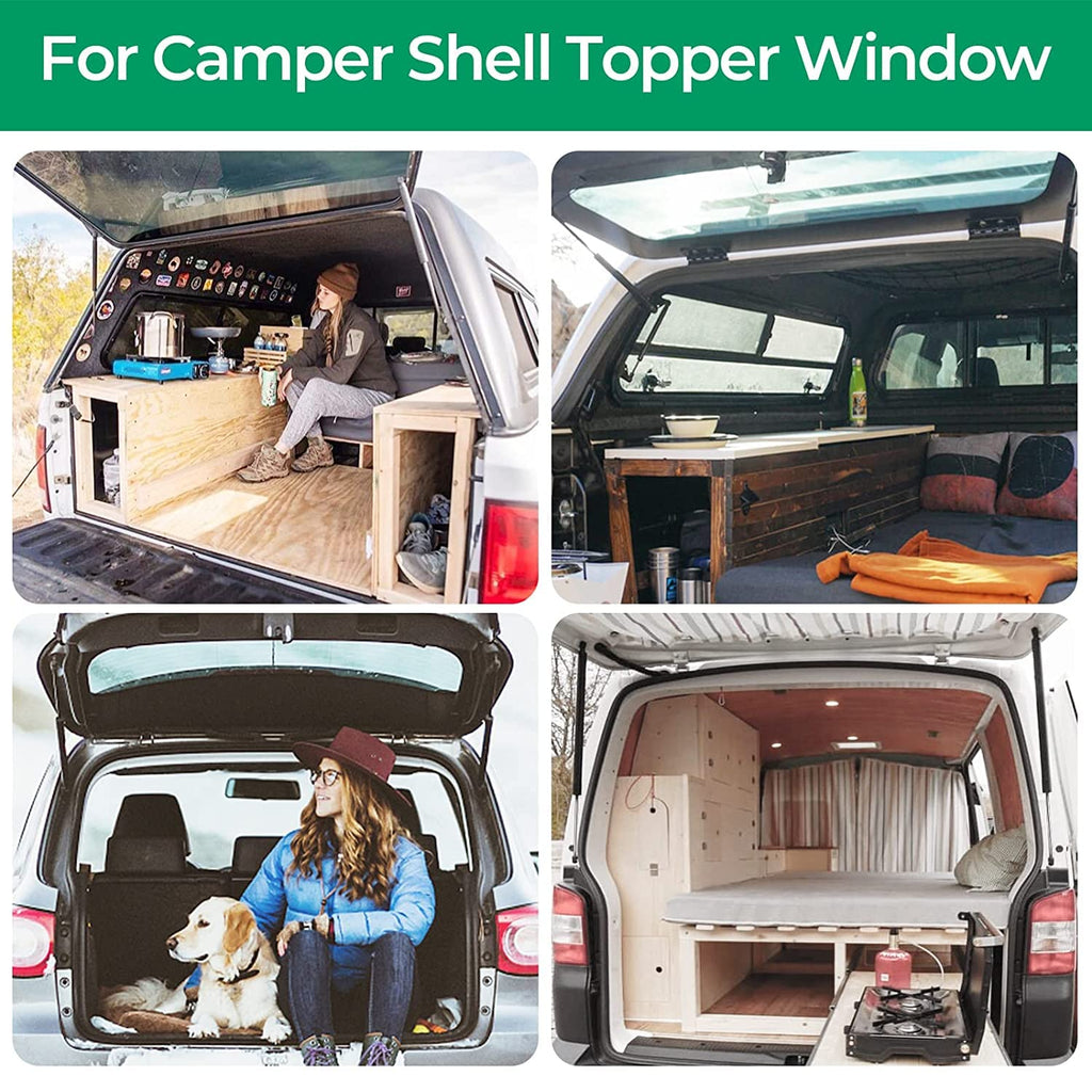 C16-11028 12 Inch 40Lb180N Gas Struts Shock Spring Lift Support For Leer Camper Shell Topper Rear Windows Door Truck Cap Toolbox