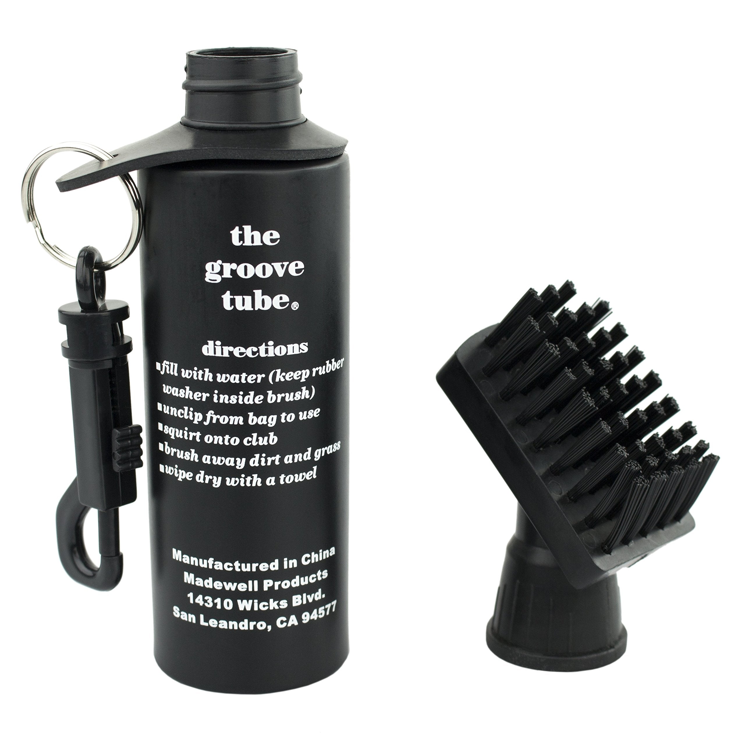 Proactive Sports Groove Tube Golf Club Cleaner Squeeze Bottle Brush , Black, 7 1/2 Inches Tall