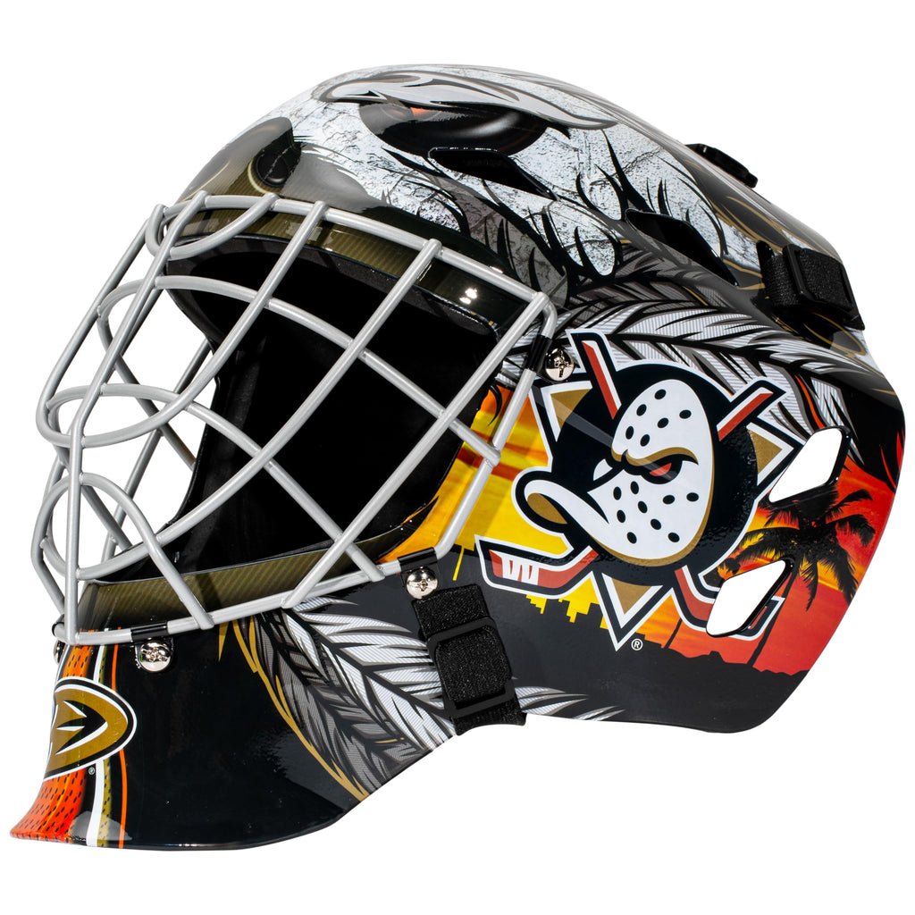 Franklin Sports Anaheim Ducks Nhl Hockey Goalie Face Mask - Goalie Mask For Kids Street Hockey - Youth Nhl Team Masks For Kids