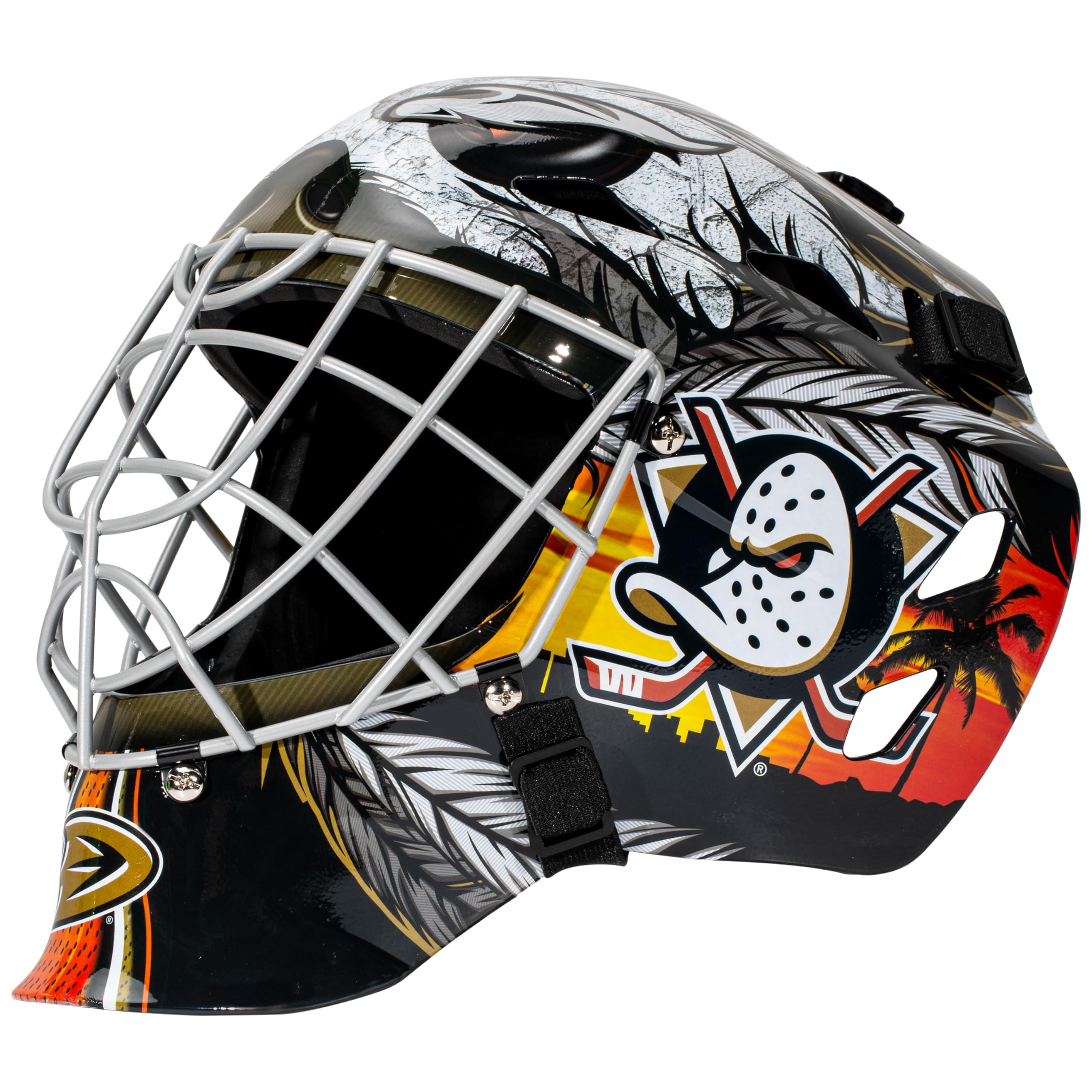 Franklin Sports Anaheim Ducks Nhl Hockey Goalie Face Mask - Goalie Mask For Kids Street Hockey - Youth Nhl Team Masks For Kids
