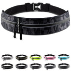Fitgriff Running Belt For Men & Women - Secure Jogging Pouch For Phone, Keys & Essentials - For All Cell Phones (Camo-Black, 33.