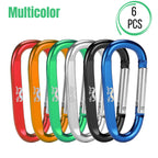 Mr. Pen- Carabiner, 6 Pcs, 3 Inch Aluminum D Ring Carabiner Clip, Key Chain Clip, Backpack Clips, Carabiner Clip, Key Hook For P