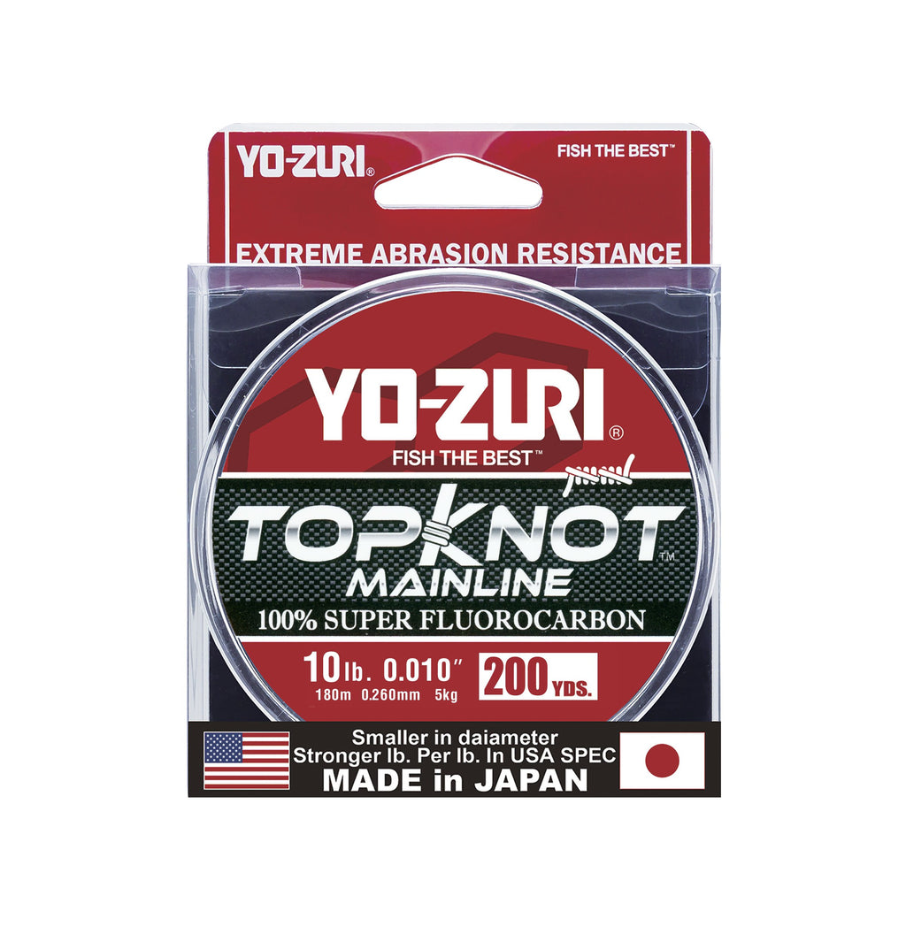 Yo-Zuri Topknot Fluorocarbon Mainline 200Yd Spool 10Lb