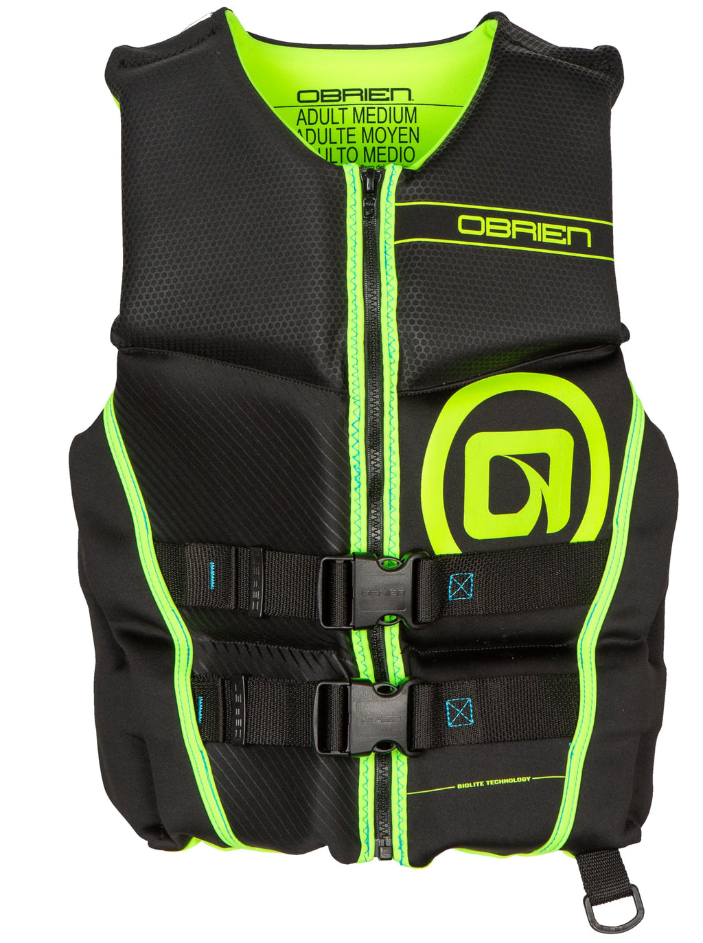 O'Brien Men'S Flex V-Back Neoprene Life Jacket Green (Medium)