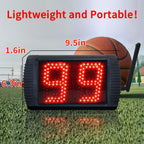 Yz 5 Inch Led Custom Time 12/14/20/24/30 Seconds Shot Clock Countdown Timer Clock For Basketball Game, Portable Shot Clock Timer