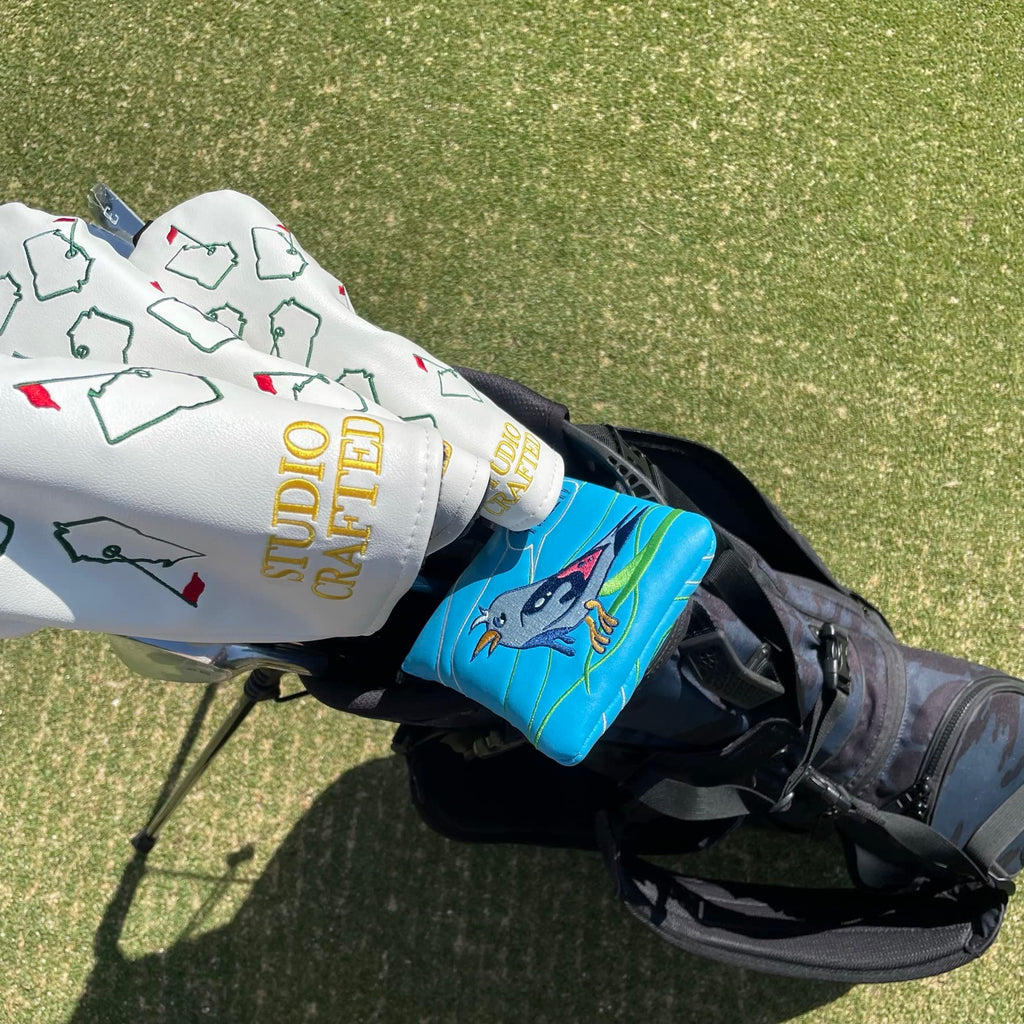 Studio Crafted Golf Tweet Tweet Birdie Square Mallet Putter Cover Magnetic Closure Golf Headcover For Mallet Putters Fits Most B
