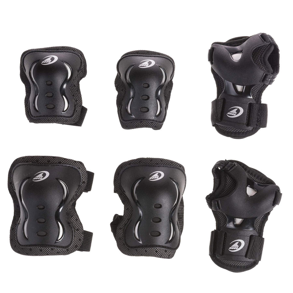 Rollerblade Bladegear Xt Junior 3 Pack Protective Gear, Knee Pads, Elbow Pads And Wrist Guards, Multi Sport Protection,Youth, Bl