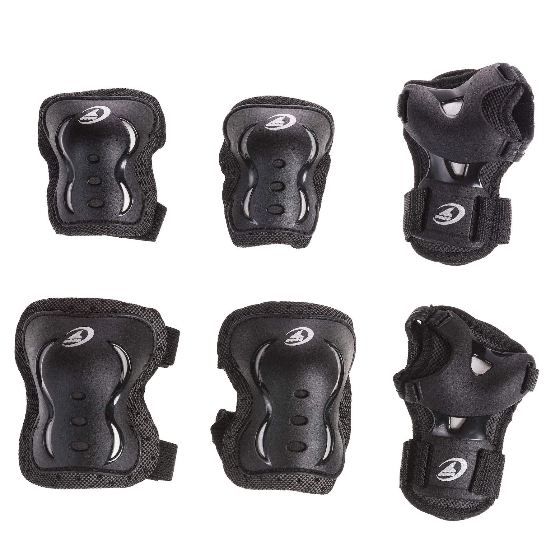 Rollerblade Bladegear Xt Junior 3 Pack Protective Gear, Knee Pads, Elbow Pads And Wrist Guards, Multi Sport Protection,Youth, Bl