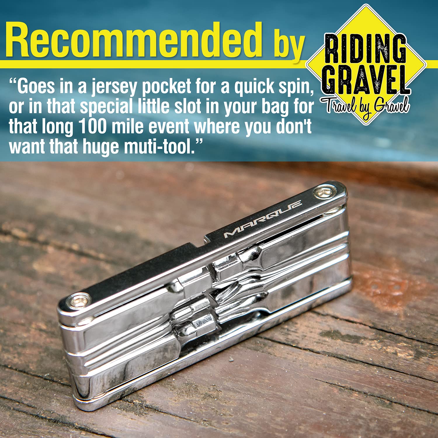 Marque 10 In 1 Bike Multitool - Mini 10 Bicycle Multi Tool Repair Kit For Road And Mountain Bikes. Pocket Size With Slim And Por