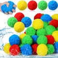 Sonwyoung 40 Pcs Extra Large 3.94 Inch Reusable Sponge Water Balls, Soft Splash Pool Balls for Outdoor Games, Pool Toys for Adul
