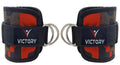 VICTORY Ankle Straps with D Rings for Cable Machine, Kickbacks, Glute Workouts, Leg Extensions, Curls & Hip Abductors with Pad