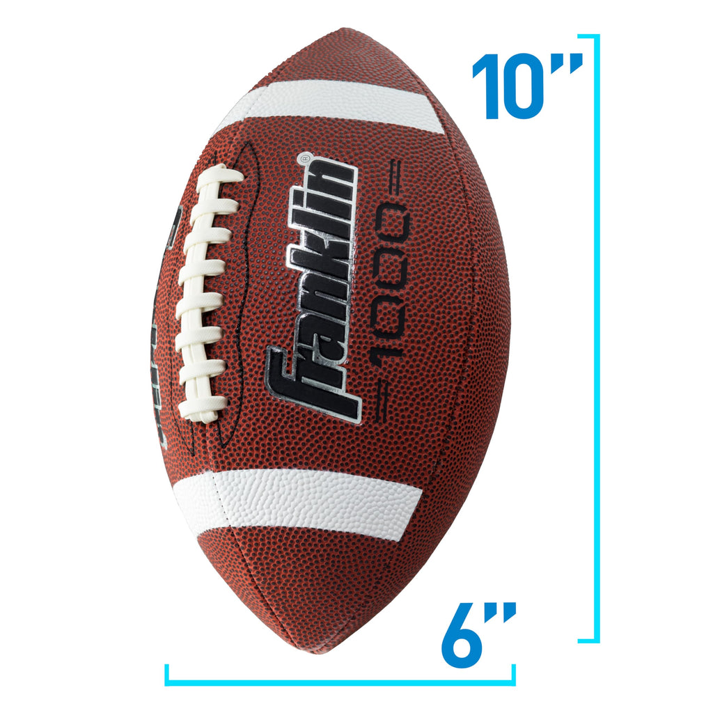 Franklin Sports Football, Kicking Tee + Pump Set - Grip Rite Official Size Football Set For Kids + Adults - Ball, Tee + Air Pump