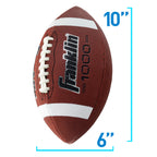 Franklin Sports Football, Kicking Tee + Pump Set - Grip Rite Official Size Football Set For Kids + Adults - Ball, Tee + Air Pump