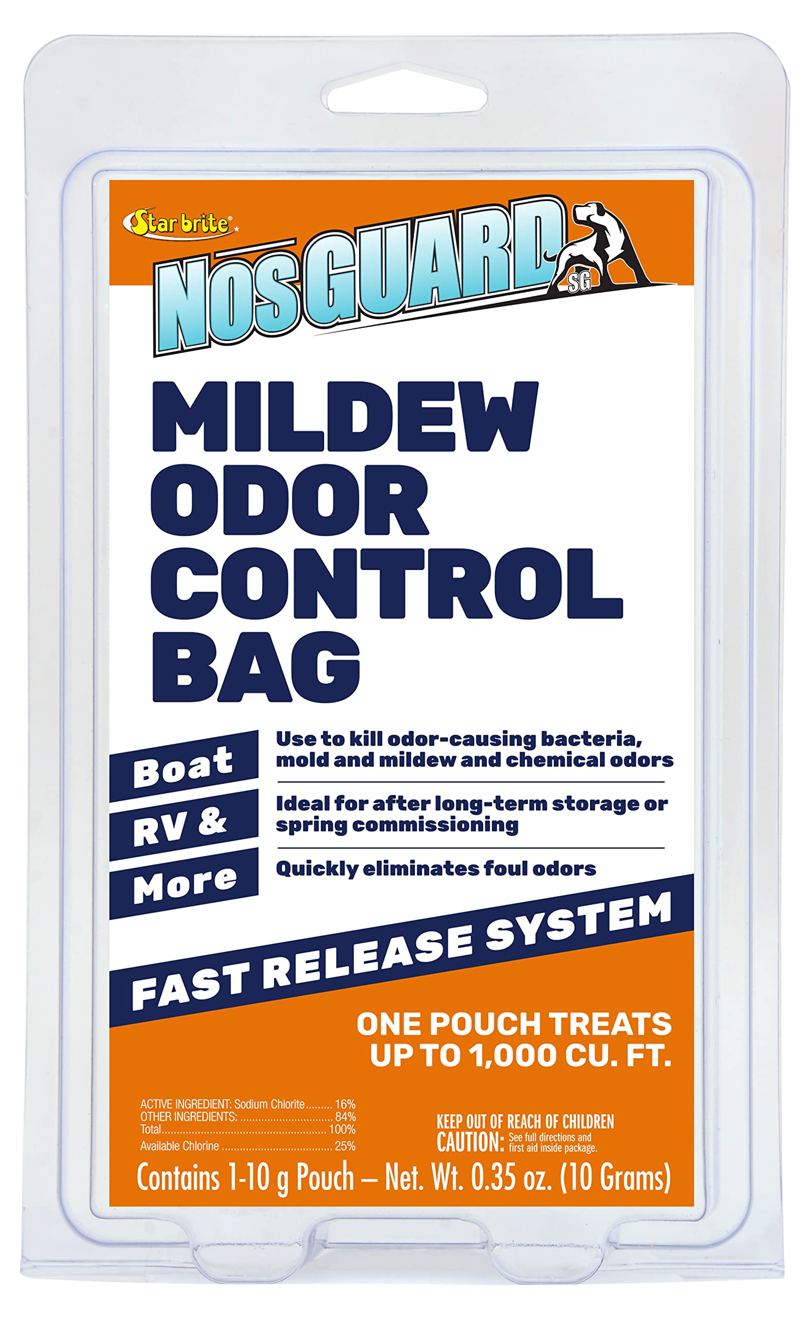 Star Brite Mildew Odor Control - Fast Release System - Ideal For Boat, Rv, Auto & Cabins Coming Out Of Storage - Permanently Rem
