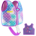 Oshyle Children'S Girls Boys Swimming Vest For Toddlers With Adjustable Safety Straps Age 1-9 (Mermaids, S(1-3))
