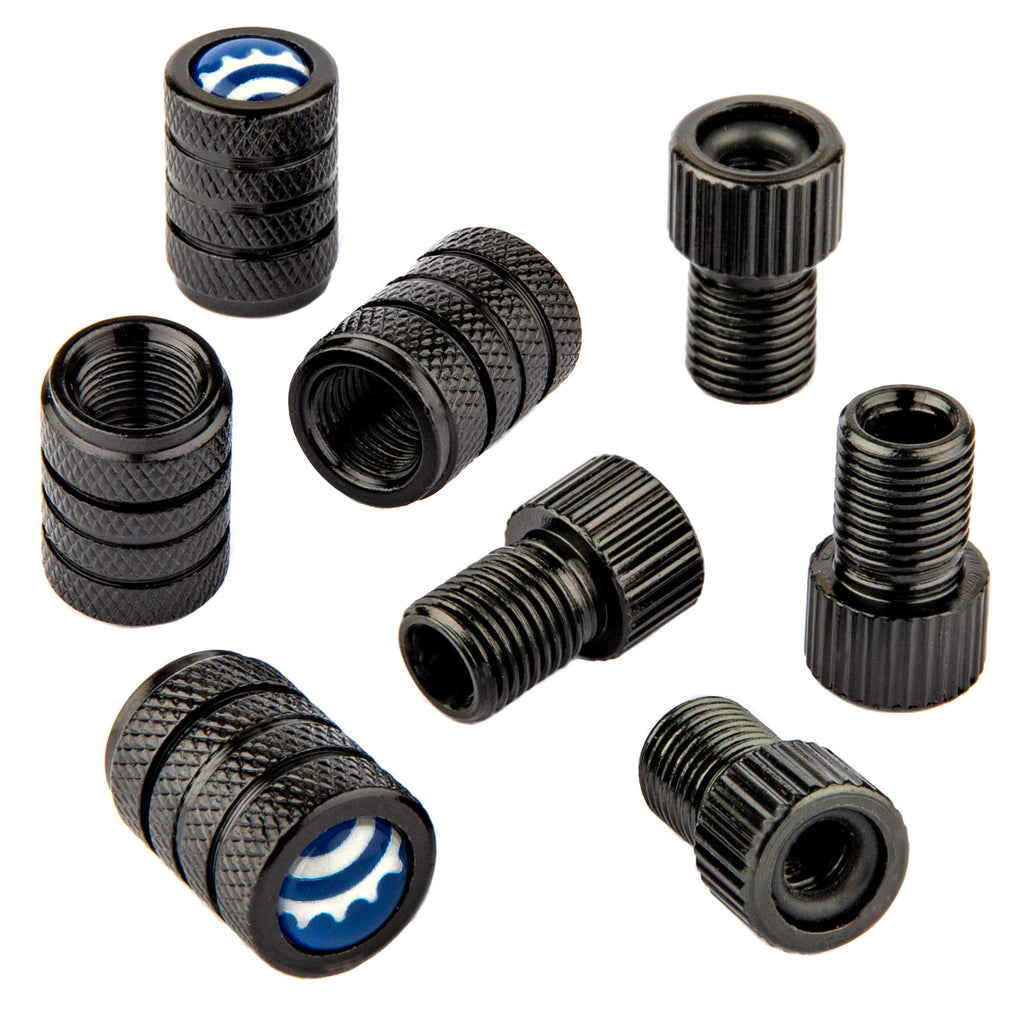 Bike Bits Presta Valve Adapter - Convert Presta To Schrader - French/Uk To Us - Inflate Tire Using Standard Pump Or Air Compress