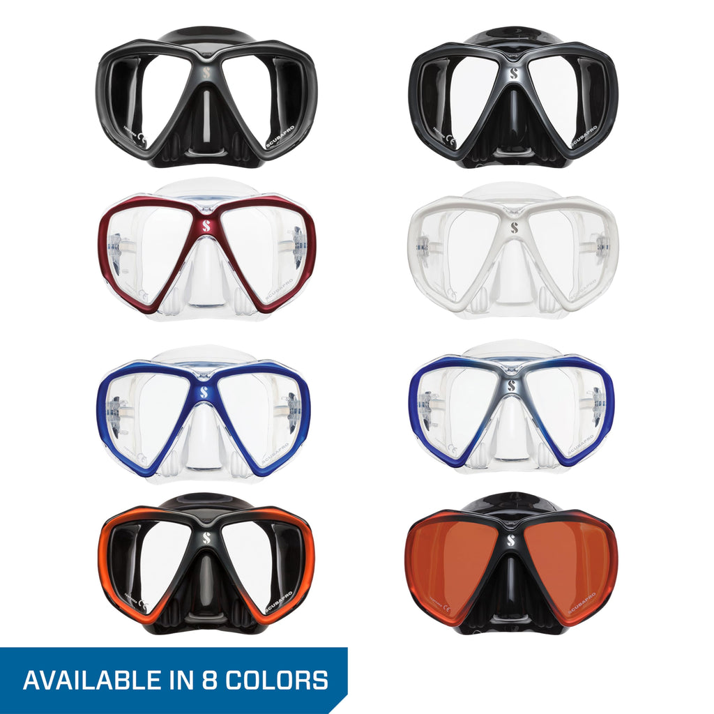 Scubapro Spectra Low Volume 2 Window Dive Mask (Black Bronze/Bronze Mirrored Lens)