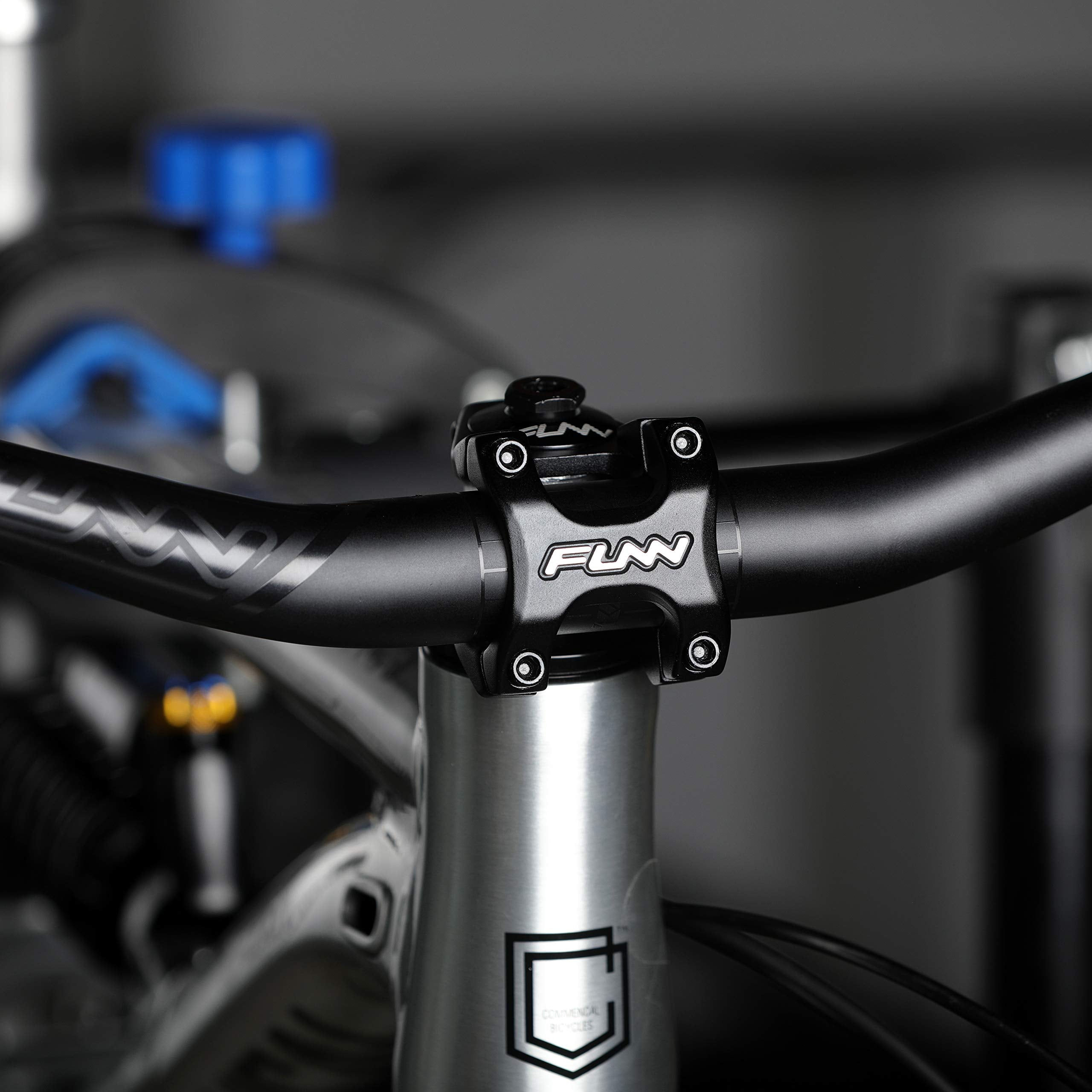 Funn Crossfire Mountain Bike Stem With 31.8Mm Bar Clamp - Durable And Lightweight Alloy Bike Stem For Mountain Bike And Bmx Bike