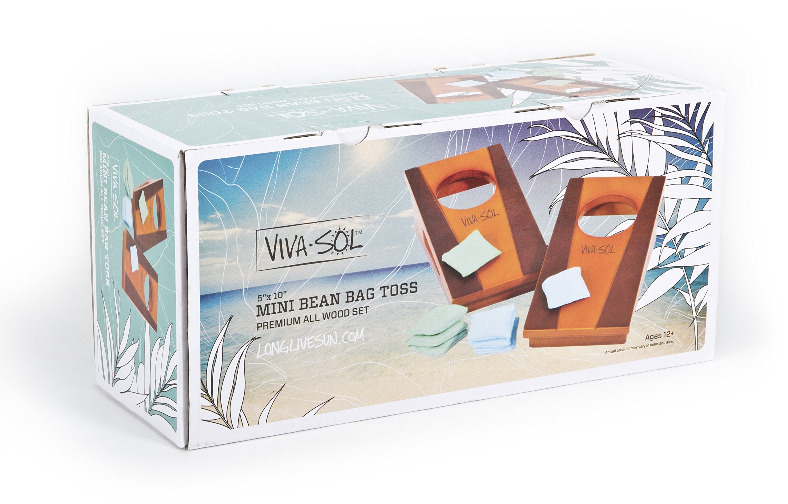 Viva Sol Miniature Version Of Classic Bean Bag Toss Game Perfect For A Desk Or Table , Brown , 5'' X 10'' - Vs5002
