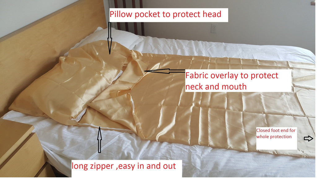 Octorose Durable Large Size Silky Satin Cocoon Sack Sleep Bag Sheet For Travel Hotel Sleep Over Camping Sleep Bag Inner Protecto