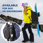 Unigear Ski Boot Bag, 50L Ski Boot Travel Backpack For Ski Helmet, Goggles, Gloves, Skis, Snowboard & Accessories (Black)