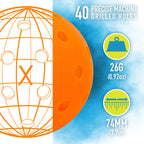 Franklin Sports Outdoor Pickleballs - X-40 Pickleball Balls - Usa Pickleball (Usapa) Approved - 3 Pack Outside Pickleballs - Lav