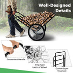 Gymax Deer Cart, 550 Lbs Folding Game Carts With Double-Layer, 20 Big Wheels, All-Terrain Heavy-Duty Deer Cart Game Hauler For H