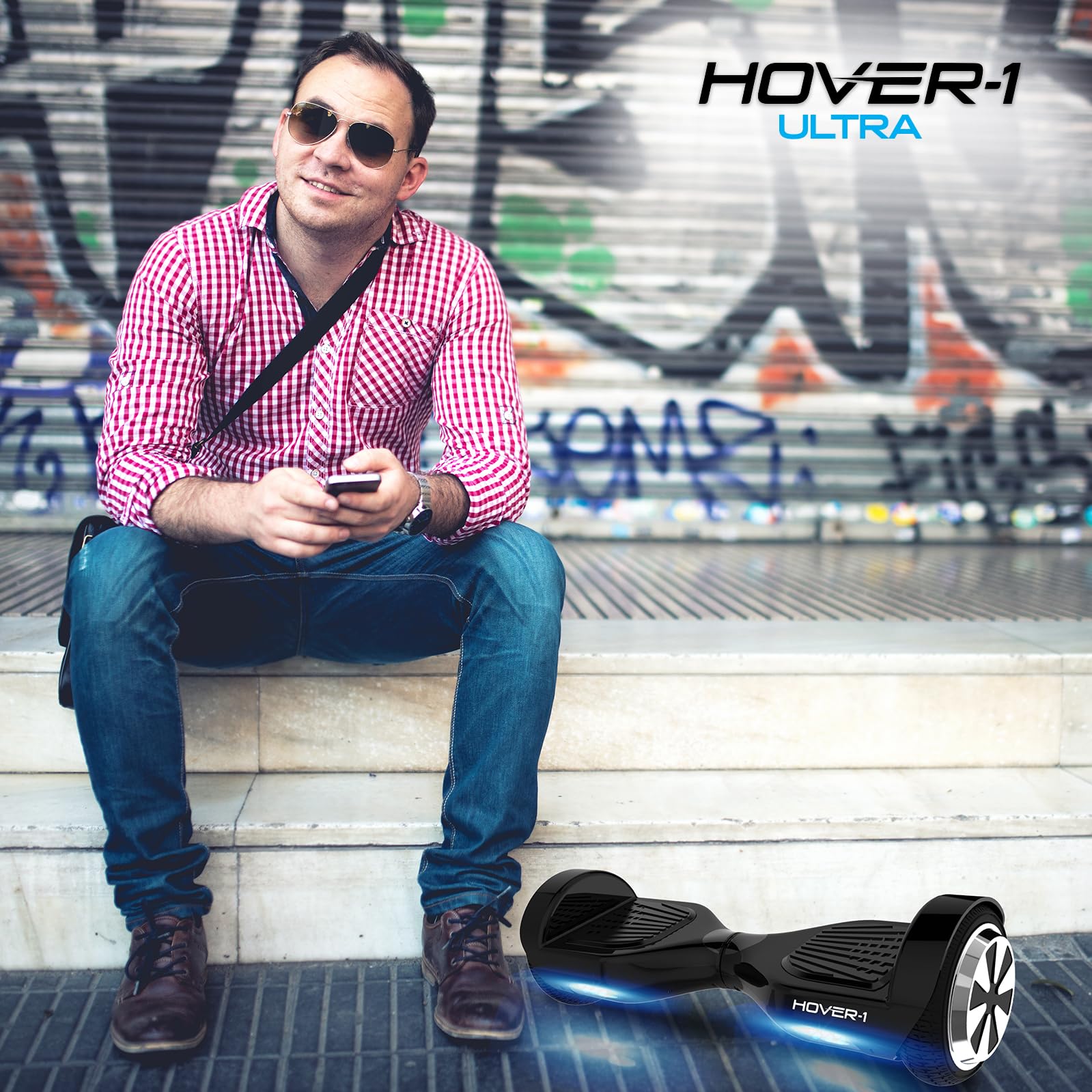 Hover-1 Ultra Electric Self Balancing Scooter - 9  MPH Top Speed, 9  Mile Range, 400  W Motor, Long-Lasting Li-Ion Battery, Ride