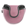 Andux Mesh Mallet Putter Cover Golf Putter Head Covers Pink, Semicircle